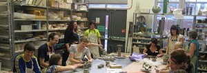Students at City and Islington College which recently closed its ceramics department